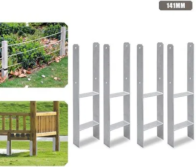 Produktbild von Posten für Außenhaken 141mm 4er Set, robuste Konstruktion und langlebig, ideal für Pergola