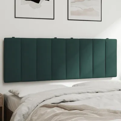 Produktbild von Design Kopfteil-Kissen Dunkelgrün 140 cm Samt, Kopfteile 2024 Neu