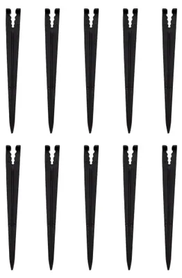 Produktbild von 100 Stück Gartenschlauch-Befestigungspfähle aus robustem Kunststoff