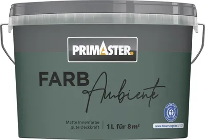 Produktbild von Primaster Farbambiente Wandfarbe matt waldgrün 1 L