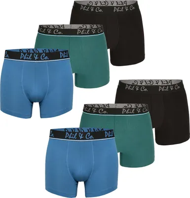 Produktbild von Phil & Co. Berlin Herren Retro Pants 6-Pack Jersey Core - Set 5 - Größe L