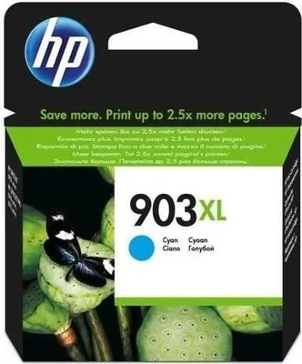 Image de Cartouche d'encre HP 903XL, Cyan, Grande Capacité, Authentique, Pour OfficeJet Pro 6850/6860/6870/6950/6960/6970
