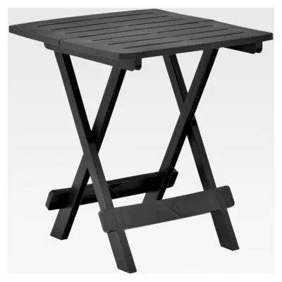 Produktbild von Klappbarer Gartentisch Anthrazit 45x43x50cm Kunststoff