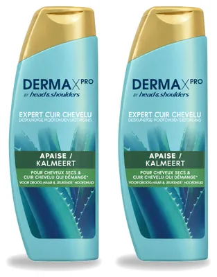 Imagen del producto de 2 champús Head & Shoulders DermaX Pro Anti-caspa Calmante, 470 ml - Paquete ahorro - 2 unidades