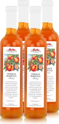Produktbild von Darbo Pfirsich Maracuja Sirup 500ml - Cocktails Kaffeesirup (4er Pack)