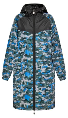 Produktbild von Jika damen mantel - blau-tarnung, S
