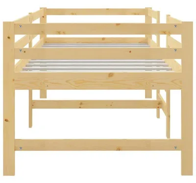 Obrázek produktu pro Postel s rámem z masivního borovicového dřeva, rozměry 90x200 cm
