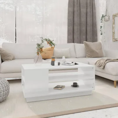 Immagine prodotto di Tavolino bianco 102x55x43 cm materiale a base di legno