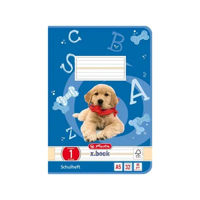 Zdjęcie produktu dla zeszyt ćwiczeń herlitz x.book, DIN A5, linijka 1 / w linie