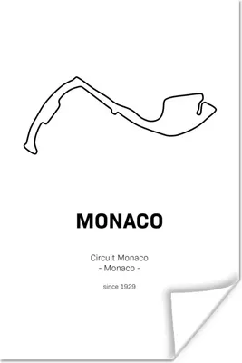 Produktbild von MuchoWow® Poster Monaco - Rennstrecke - F1 120x180 cm - Kunstposter