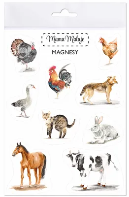 Image de Aimants « Animaux de la ferme » - Maman dessine