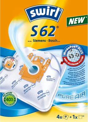 Immagine prodotto di Sacchetto per filtro antipolvere MicroPor S62 Air-Space 4 pezzi per confezione