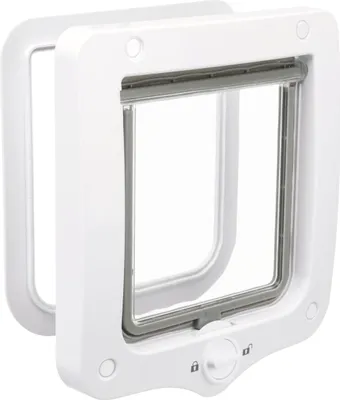 Produktbild von TRIXIE 2-Wege Freilauftür - weiß - 20 × 22 cm