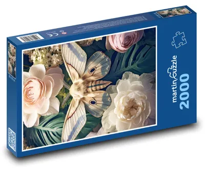 Obrázok produktu pre martinpuzzle – Puzzle 2000 – Motýl na kvete
