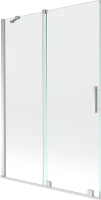 Produktbild von Mexen Velar Duschwand 2-flügelige Schiebetür 120 x 150 cm, transparent, chrom - 896-120-000-01-01