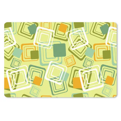 Produktbild von MuchoWow® Mauspad Mousepad 1970er Jahre - Muster - Abstrakt 27x18 cm - Mousepads - Maus Mat - Pad - Mausunterlage - Büroartikel - Desk Matten