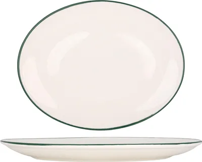 Obrázok produktu pre Rinart Servierschale - Zelený okraj - Porcelán - 31 cm