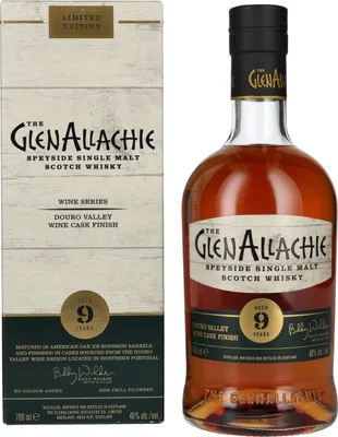 Image de The GlenAllachie 9 Years Old DOURO VALLEY WINE CASK FINISH Limited Edition 48% Vol. 0,7l en boîte cadeau
