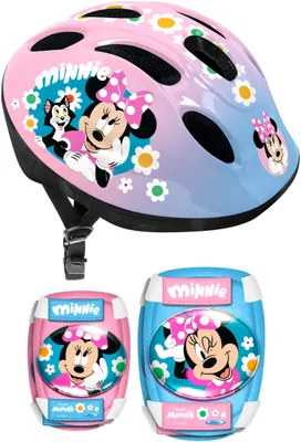 Zdjęcie produktu dla Zestaw ochronny Disney Minnie - kask, nakolanniki i ochraniacze na łokcie