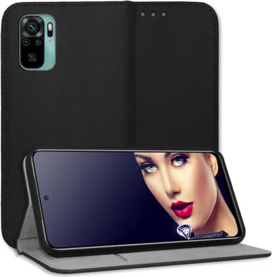 Immagine prodotto di Custodia protettiva Bookstyle a libro per Xiaomi Redmi Note 10 4G (M2004J7AC, M2007J22C, M2007J17C, 6,43'') - Nero