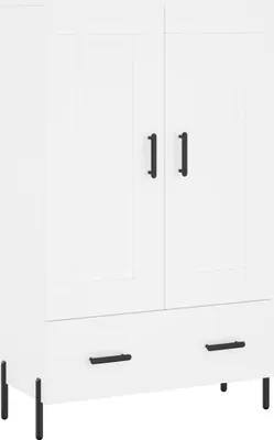 Produktbild von Highboard Weiß 69,5x31x115 cm Holzwerkstoff