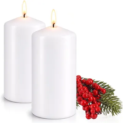 Immagine prodotto di 2 candele cilindriche non profumate