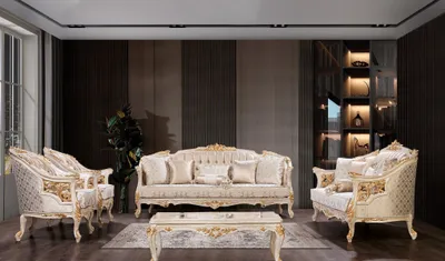 Produktbild von Luxus Sofa Chesterfield Set Sofagarnitur 3+3+1+1Sitzer Designer Gruppe 4tlg. Neu