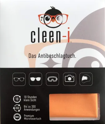 Productafbeelding van Anti-condens doek - Brillen poetsdoek - Helder zicht behouden - Herbruikbaar tot 300 keer - 15x18 cm - Oranje