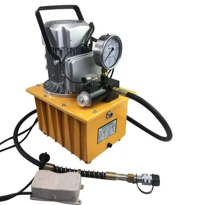 Obrázek produktu pro Hydraulické čerpadlo Elektrické 750W 220V Hydraulické motorové čerpadlo Průtok 0,6-5 l/min, pro různá hydraulická zařízení