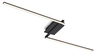 Obrázek produktu pro LED stropní svítidlo Otočné teplé bílé světlo Obývací pokoj 143,6 cm Kov Černá barva