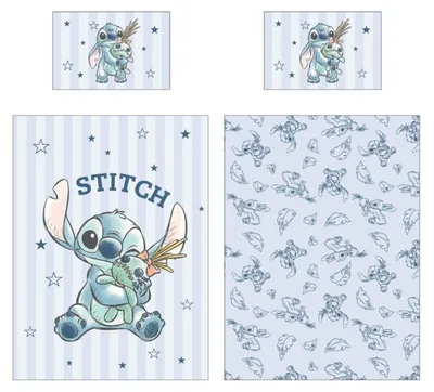 Obrázek produktu pro Lilo a Stitch – povlečení pro batolata, světle modré – 100 x 140 cm – bavlna – předobjednávka
