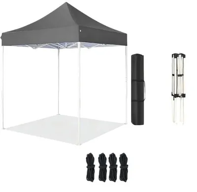 Produktbild von Pavillon, Tragbar, Einfache Montage, Grau-2x2Meter