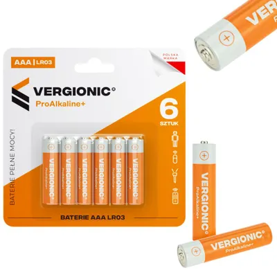 Obrázok produktu pre Alkalické batérie 6ks. AAA R03 univerzálne