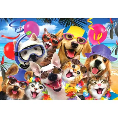 Productafbeelding van ANATOLIAN Puzzel: Zelfportret van een strandfeest, 260 stukjes