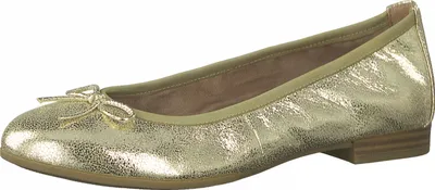 Produktbild von Tamaris Damen Klassische Ballerina 1-22116-26 Goldfarben