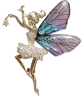 Productafbeelding van Broche - Vlinder - Strass - 4,9 x 4 cm - Vlinderfee