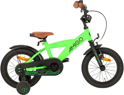 Produktbild von Explorer 14 Zoll 21,5 cm Jungen Rücktrittbremse Grün/Schwarz