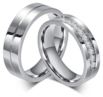 Produktbild von Eheringe  Edelstahl: Ring / Trauring / Partnerring 58 (18.4 mm Ø) Herrenring