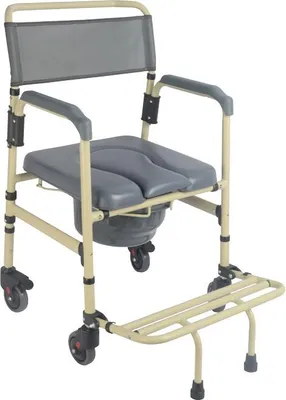 Image de Chaise pliante confortable avec roulettes Sardegna - Aluminium - Réglable