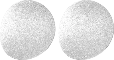 Produktbild von Akzent Edelstahl Ohrstecker, rund, sandmattiert