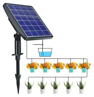 Obrázek produktu pro Mobilly smart zavlažovací systém se solárním panelem, zabudovaná baterie 2000 mAh, 10 trysek