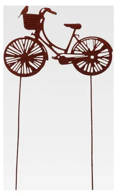 Produktbild von Gartenstecker Rost Fahrrad klein