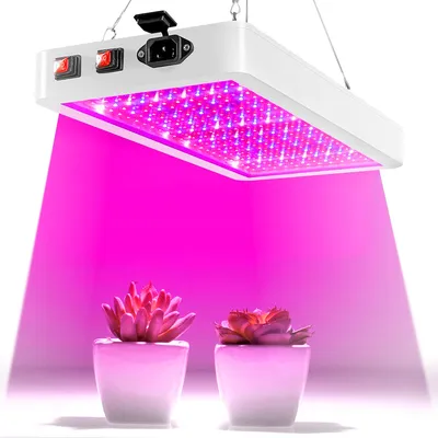 Produktbild von Pflanzenlampe 216LEDs, Doppelschalter, 60W, mit verstellbarer Seilaufhängekette