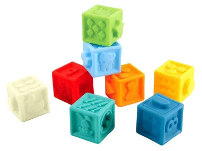 Zdjęcie produktu dla Klocki sensoryczne – 8 szt.