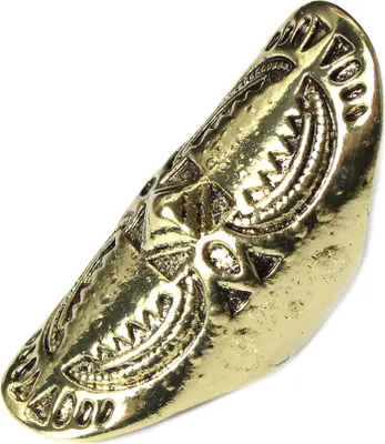 Produktbild von Edelstahl Ring Gr. 59 = 18,8 mm Gold mit Ornamenten