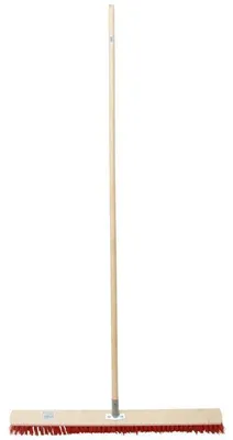 Obrázek produktu pro Koště silniční, 500 x 60 mm, s násadou 160 cm, vlas 8 cm, červené