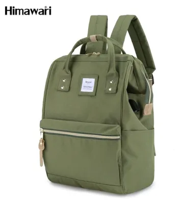 Obrázok produktu pre Himawari dámsky batoh na notebook zelený vodoodolný USB 40 cm