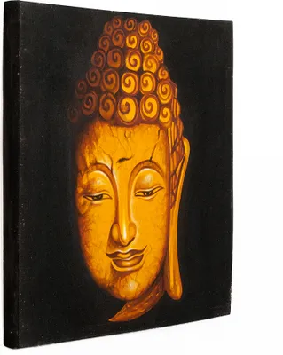 Produktbild von Wandbild BUDDHA 60x60cm auf Leinwand Handmade Holzrahmen