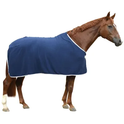 Produktbild von Kerbl Fleece-Pferdedecke RugBe Economic Navy 155/205 cm 328684