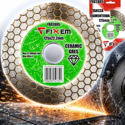 Produktbild von 125 mm Sechskant-Diamantklinge für Keramik